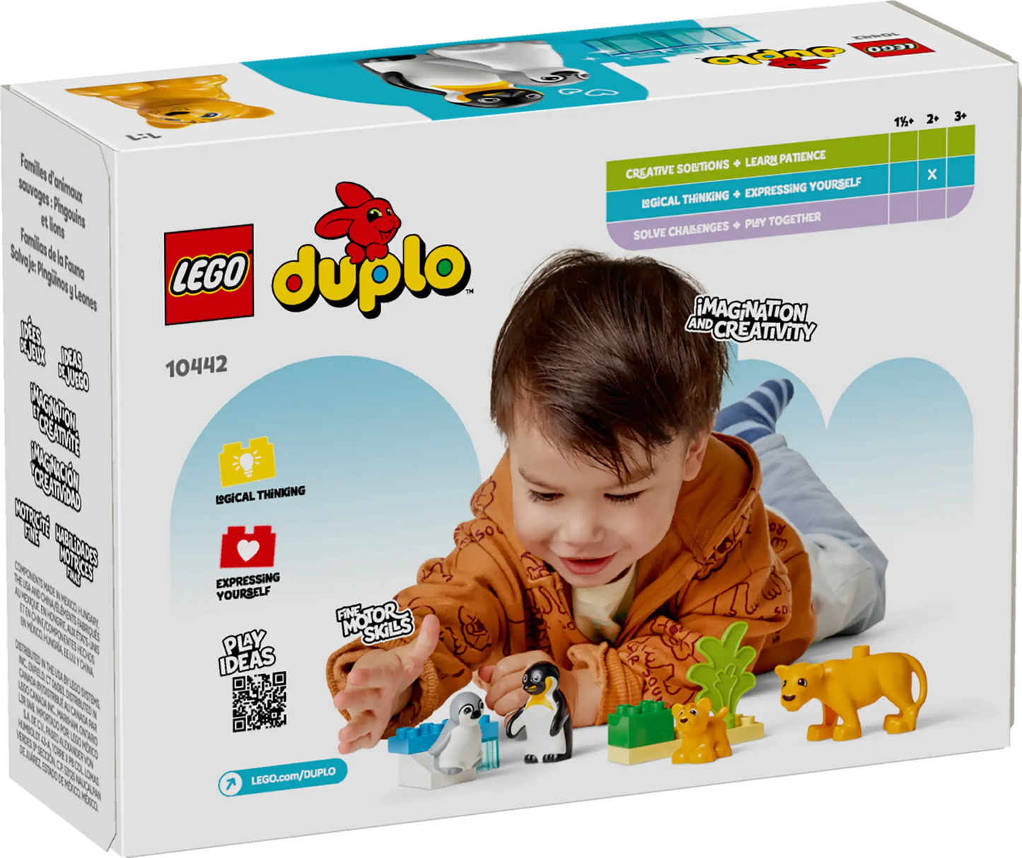 Duplo: Wild Animal Families - Penguins & Lions Building Set