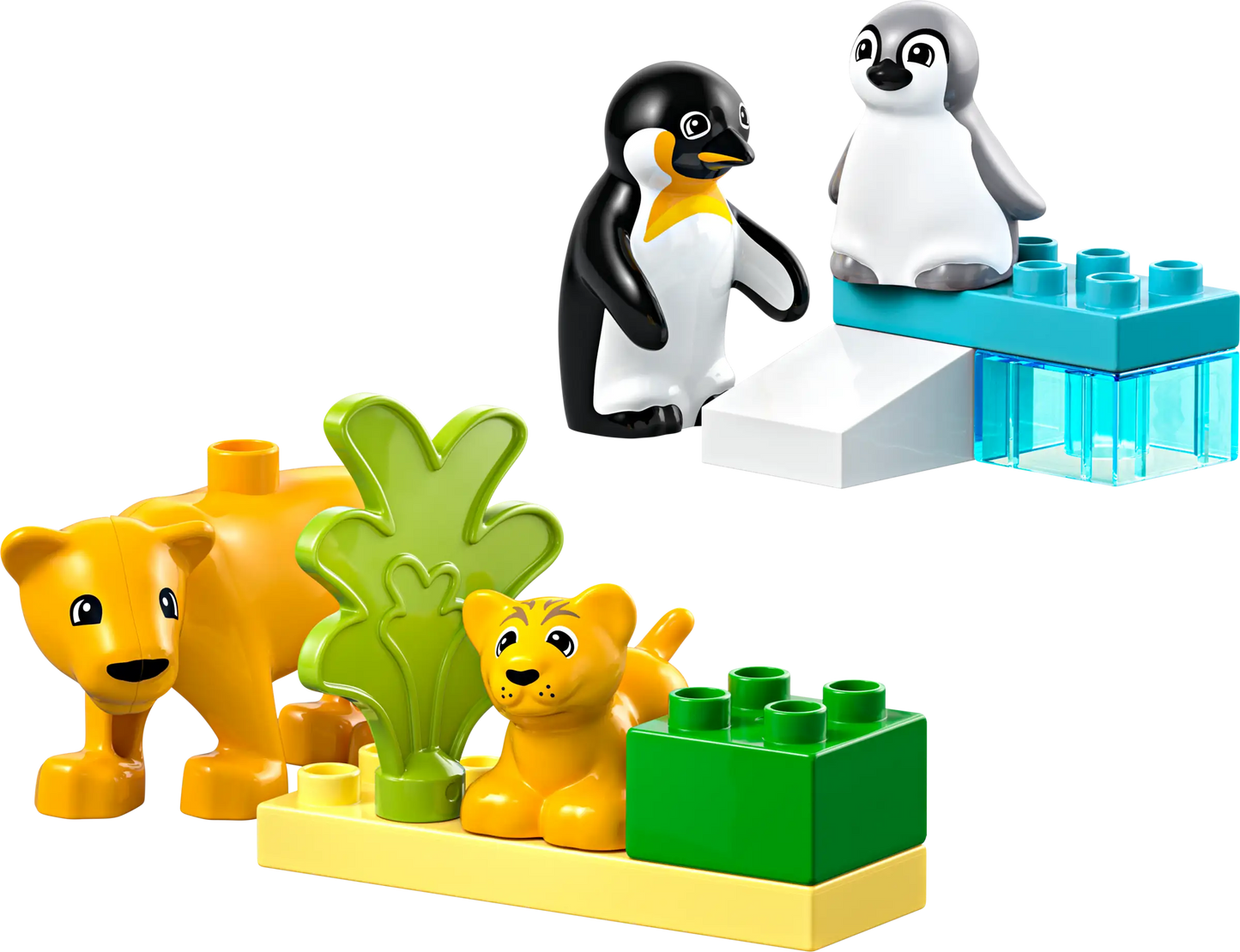 Duplo: Wild Animal Families - Penguins & Lions Building Set