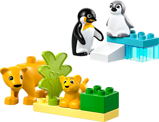 Duplo: Wild Animal Families - Penguins & Lions Building Set