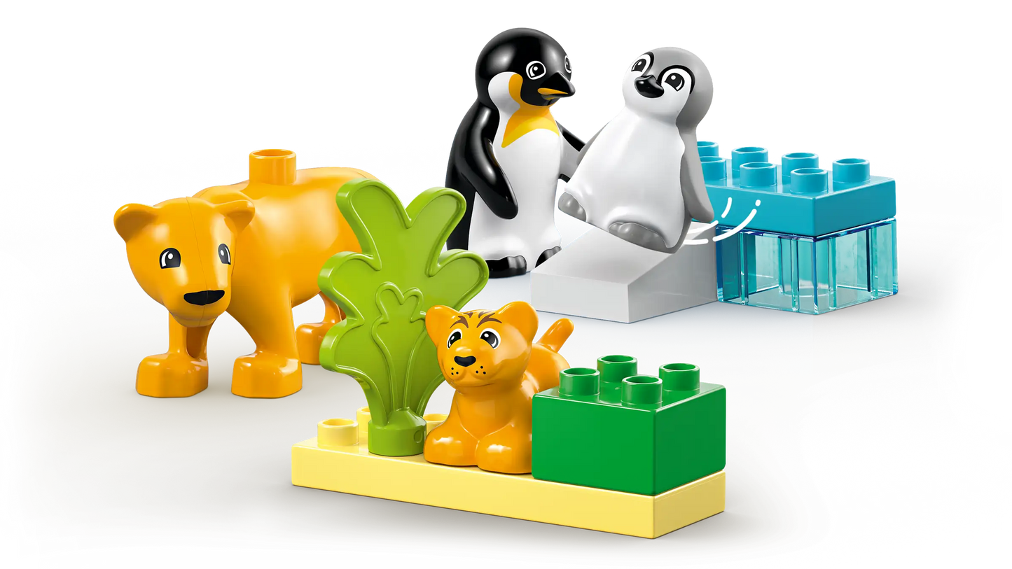 Duplo: Wild Animal Families - Penguins & Lions Building Set