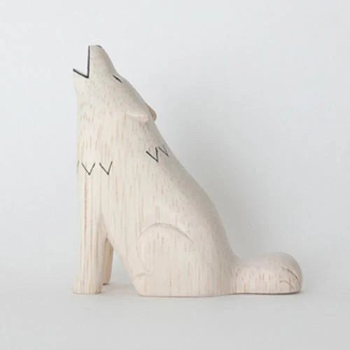 Wooden Polepole Wolf