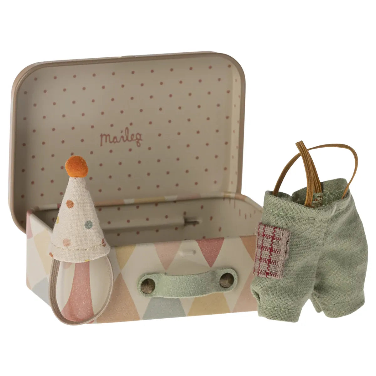 Little Sibling Mouse Circus Clothes in Suitcase