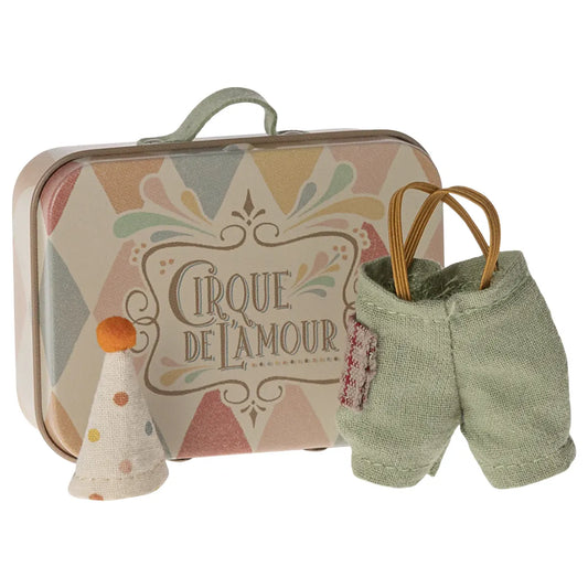 Little Sibling Mouse Circus Clothes in Suitcase