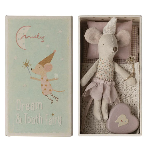 Tooth Fairy Little Sibling Mouse in Matchbox