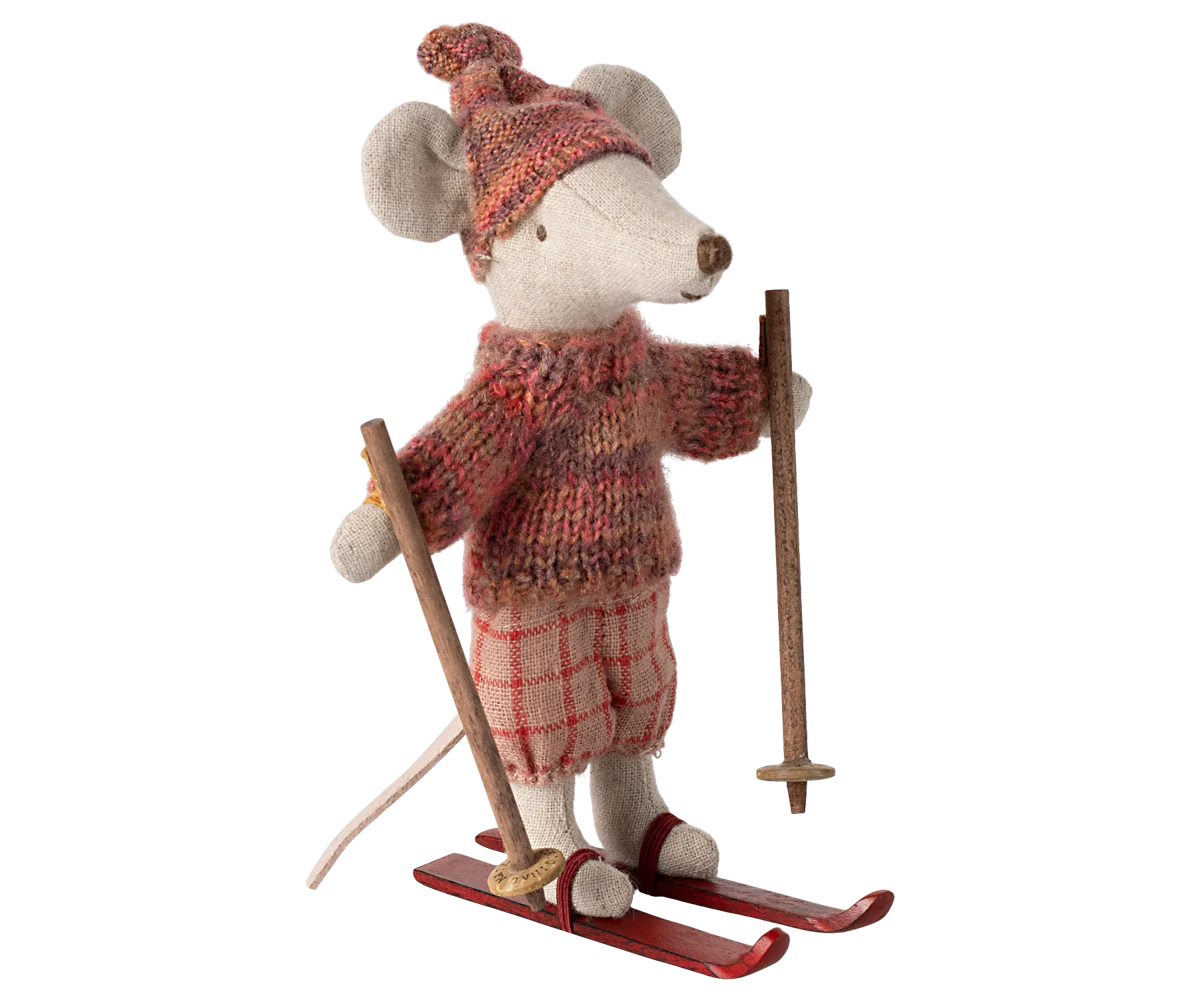 Winter Mouse with Ski Set - Big Sibling