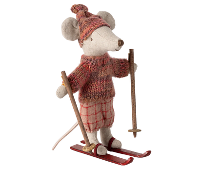 Winter Mouse with Ski Set - Big Sibling