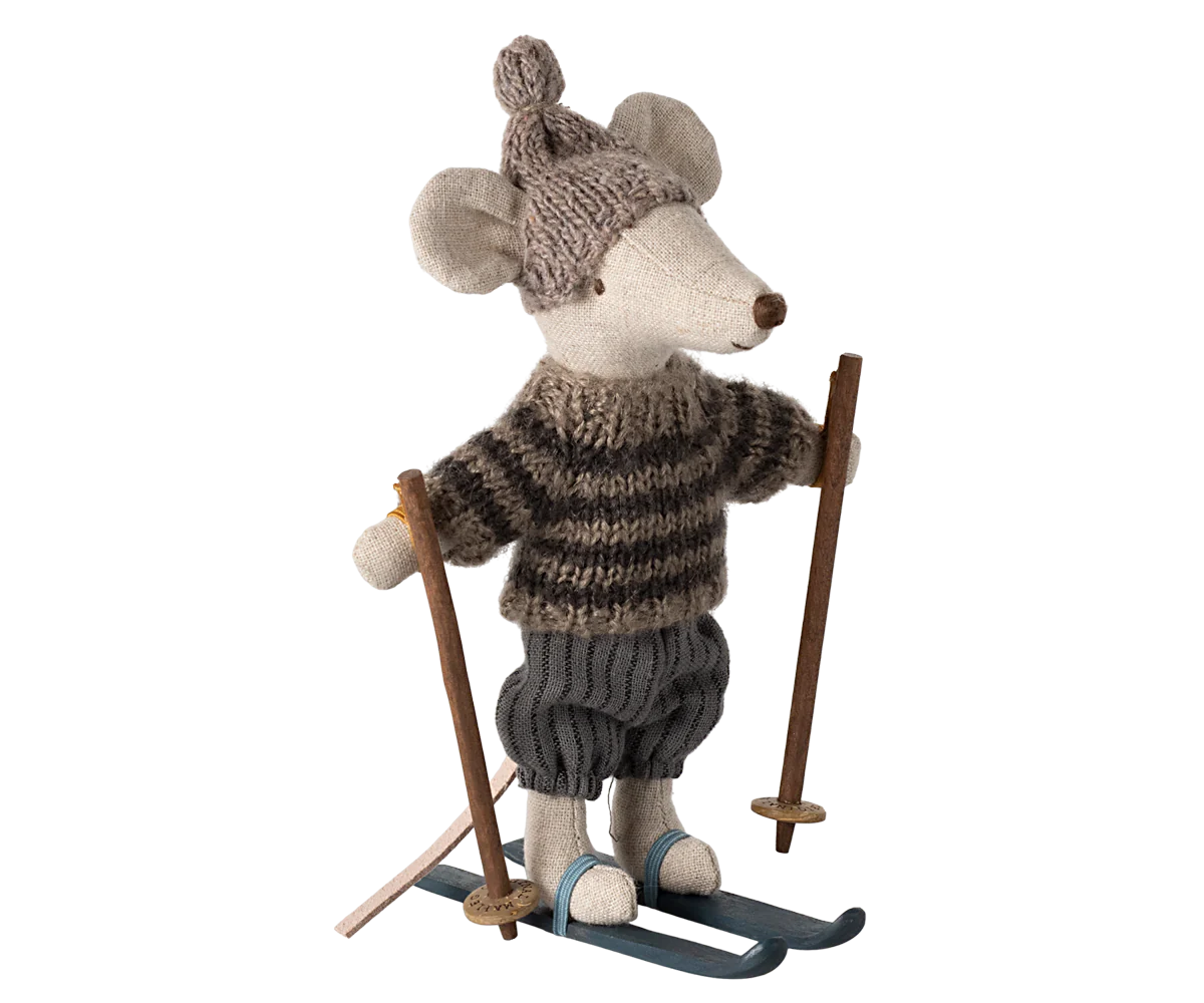 Winter Mouse with Ski Set - Big Sibling