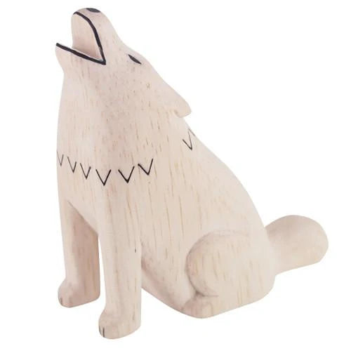 Wooden Polepole Wolf