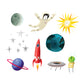 Space Explorers Temporary Tattoo Set