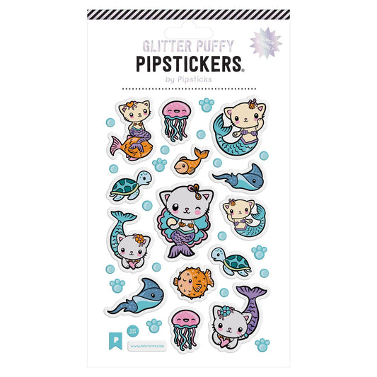 Puffy Little Purrmaids Stickers