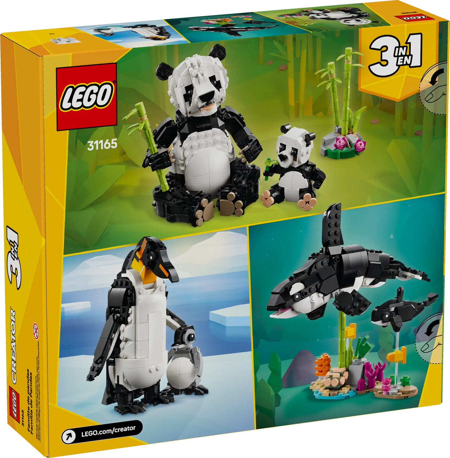 Creator: Wild Animals Panda Family Building Set