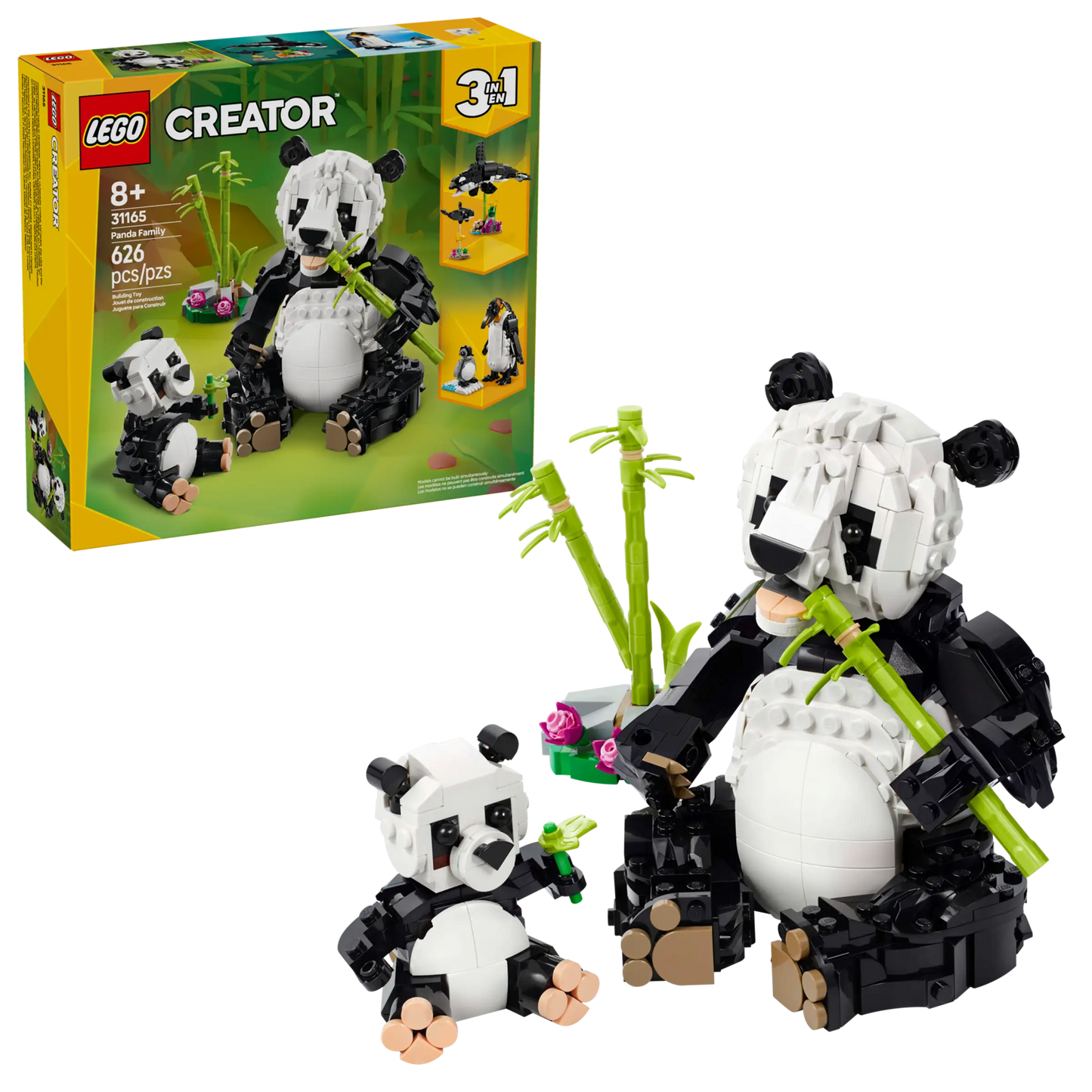 Creator: Wild Animals Panda Family Building Set