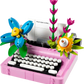 Creator: Typewriter with Flowers Building Set