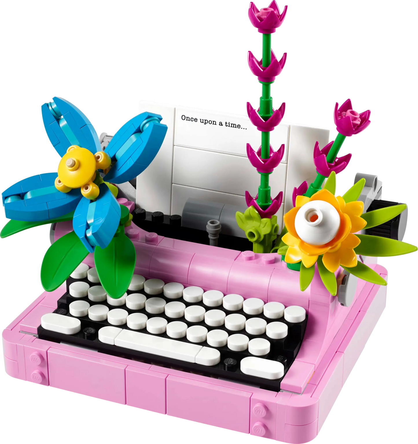 Creator: Typewriter with Flowers Building Set