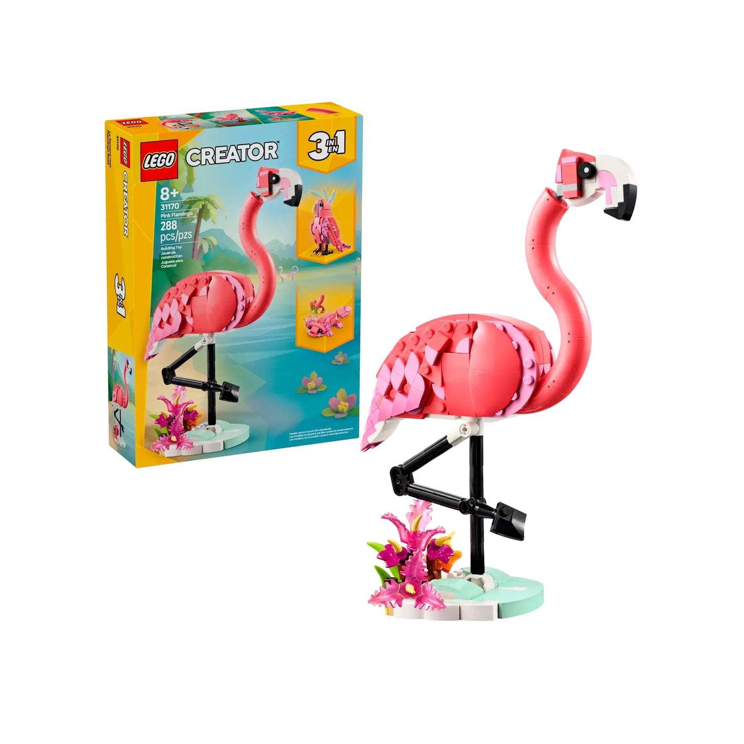 Creator: Wild Animals Flamingo Building Set