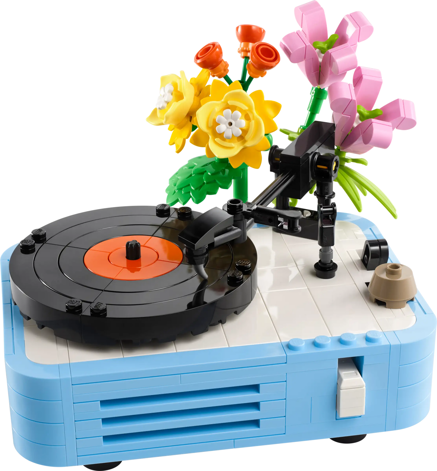 Creator: Record Player with Flowers Building Set