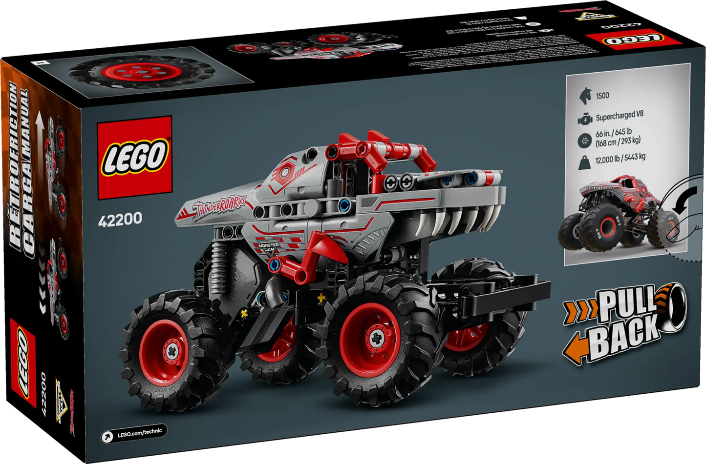 Technic: Monster Jam ThundeROARus Pull-back Truck Building Set