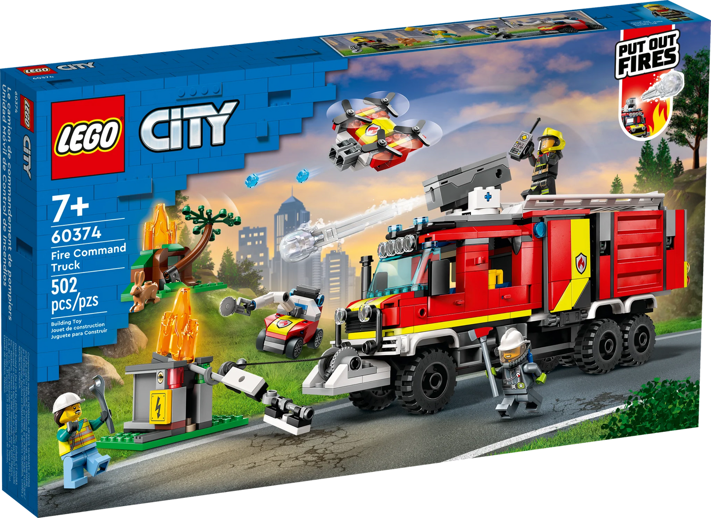 City: Fire Command Truck Building Set