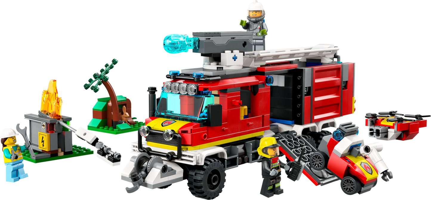 City: Fire Command Truck Building Set