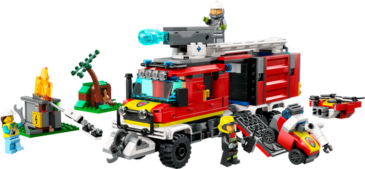 City: Fire Command Truck Building Set