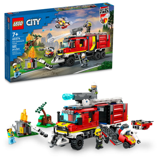 City: Fire Command Truck Building Set