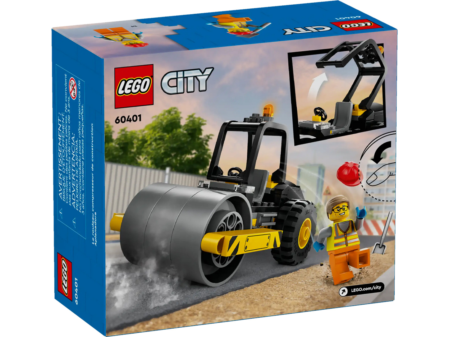 City: Construction Steamroller Building Set