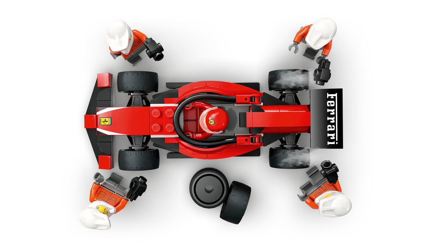 City: F1 Pit Stop & Pit Crew with Ferrari Car Building Set