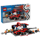 City: F1 Pit Stop & Pit Crew with Ferrari Car Building Set