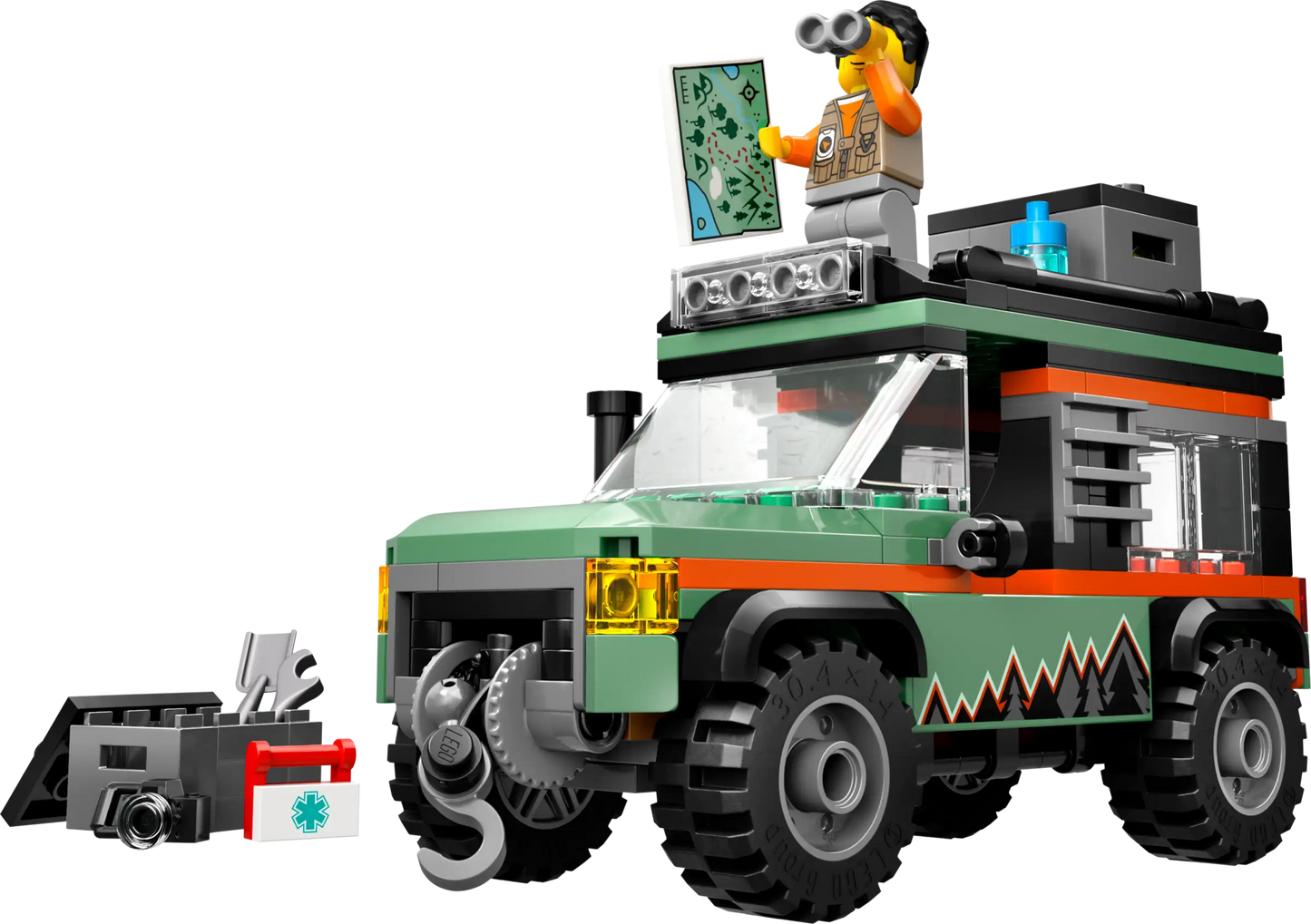 City: Off-Road 4x4 Mountain Truck Building Set