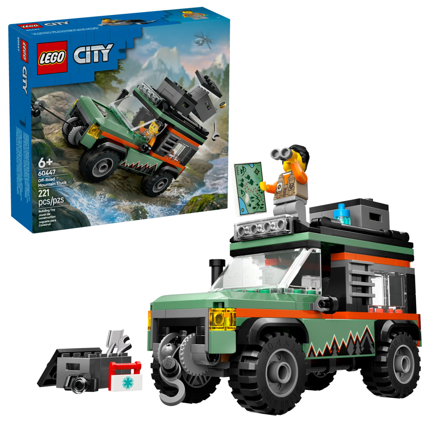 City: Off-Road 4x4 Mountain Truck Building Set