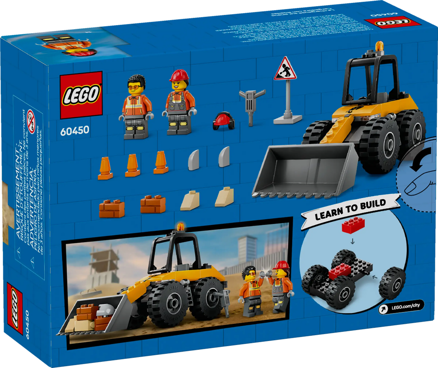 City: Yellow Construction Wheel Loader Building Set