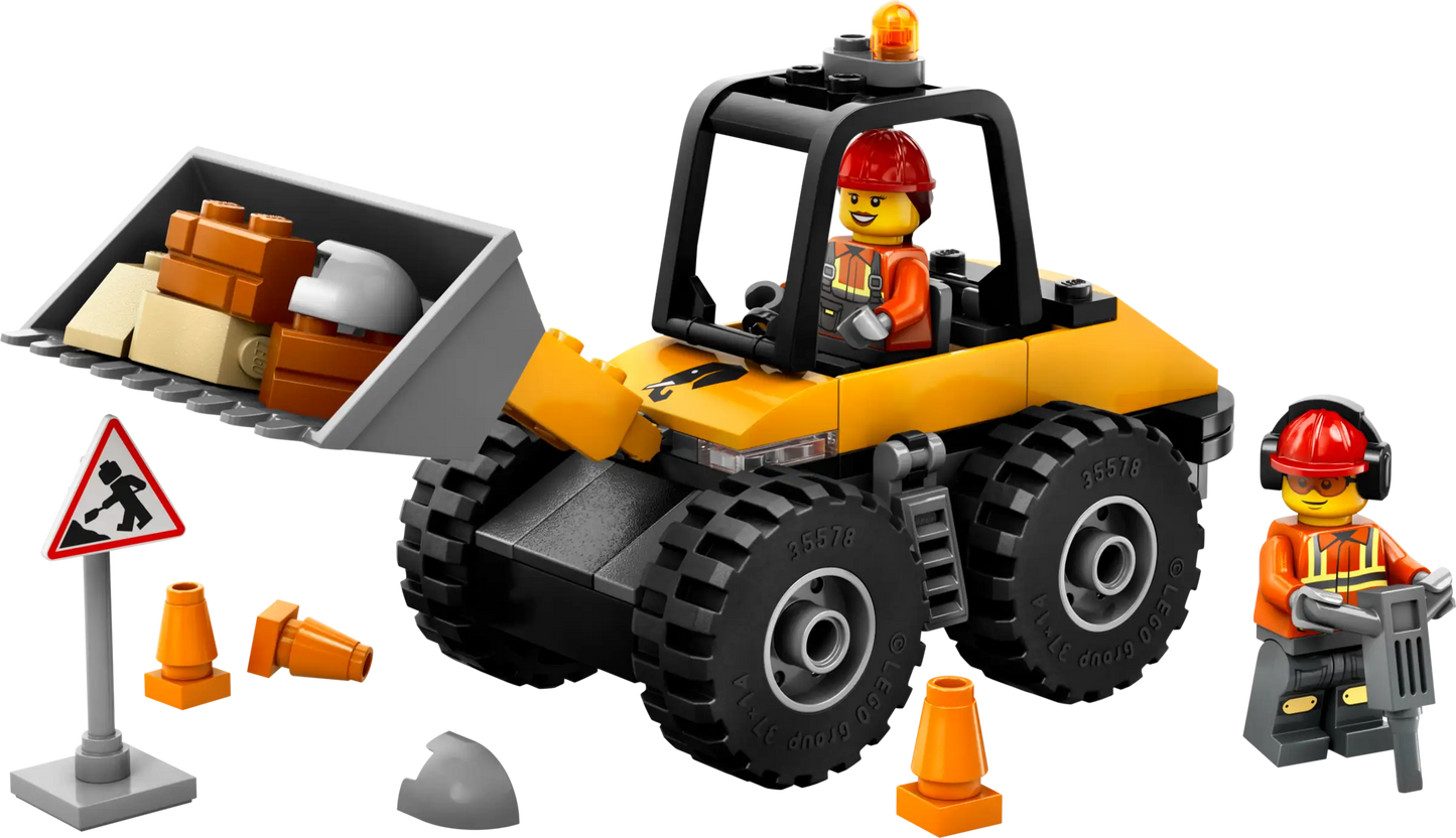 City: Yellow Construction Wheel Loader Building Set