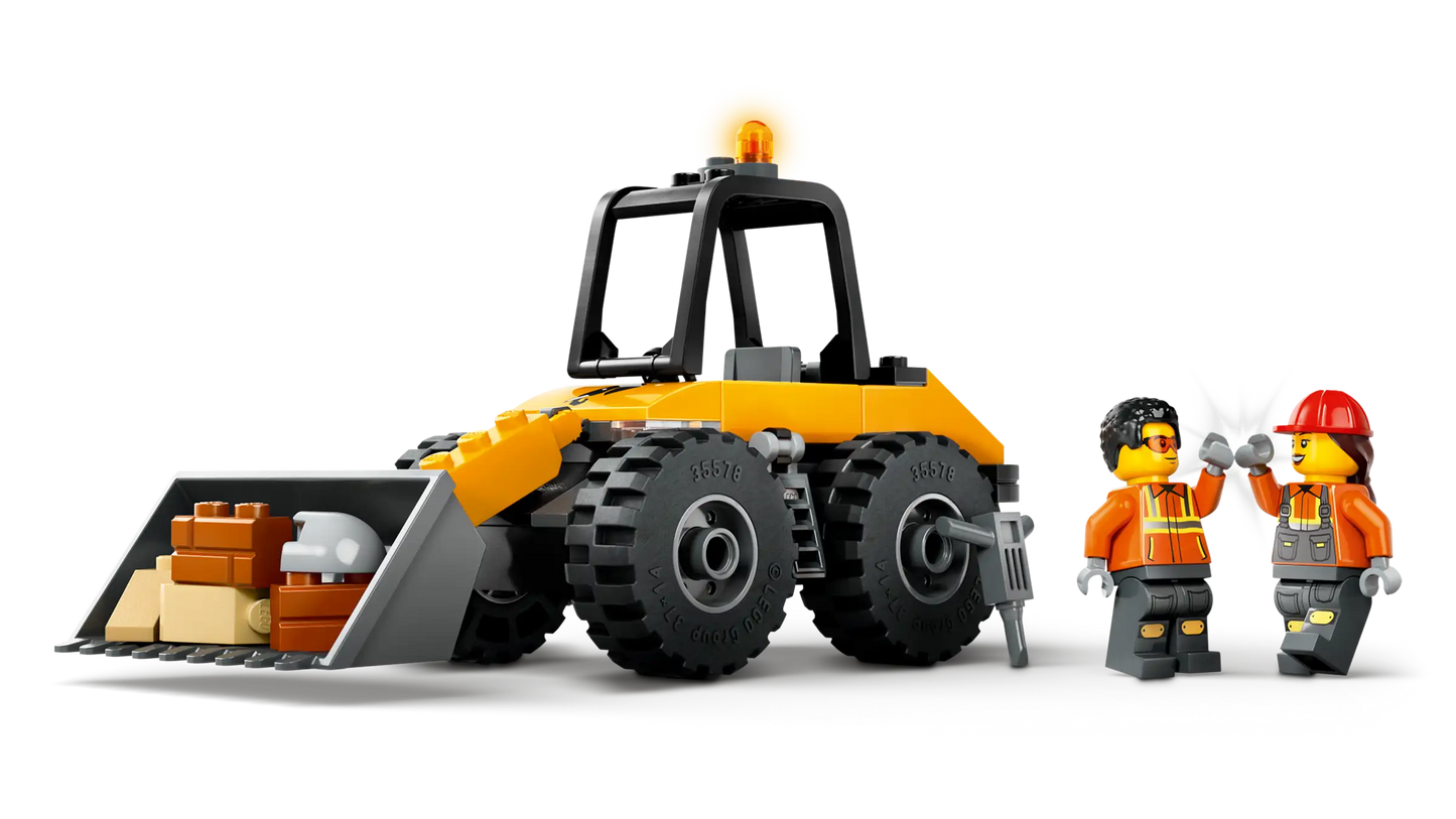 City: Yellow Construction Wheel Loader Building Set