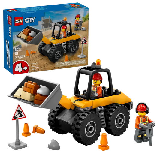 City: Yellow Construction Wheel Loader Building Set