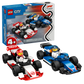 City: F1 Williams Racing & Haas F1 Race Cars Building Set