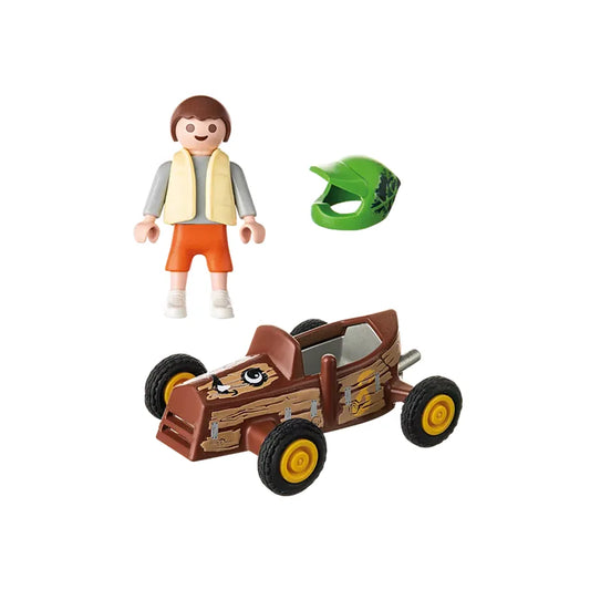 Child with Go-Kart Figure