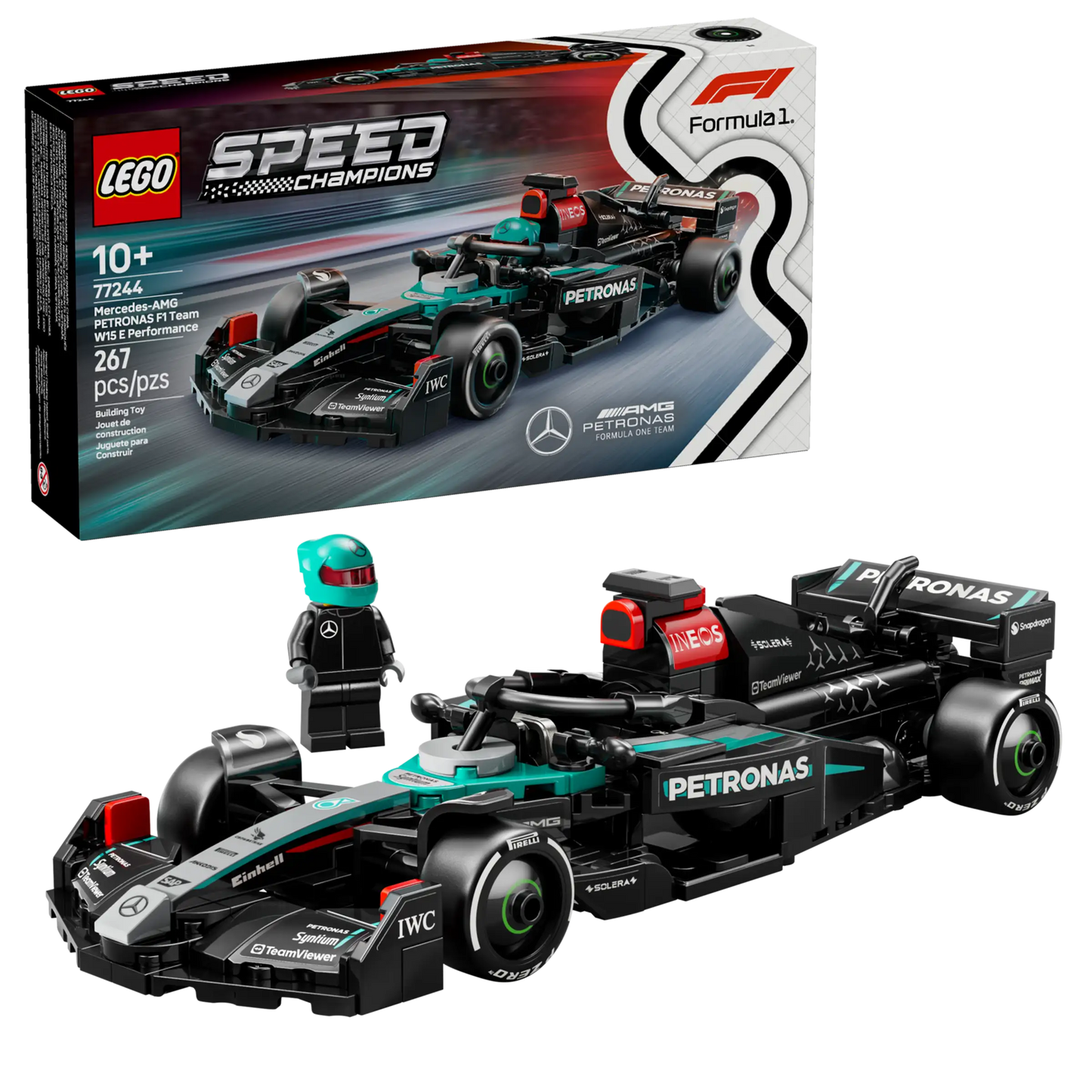 Speed Champions: Mercedes-AMG F1® W15 Race Car Building Set