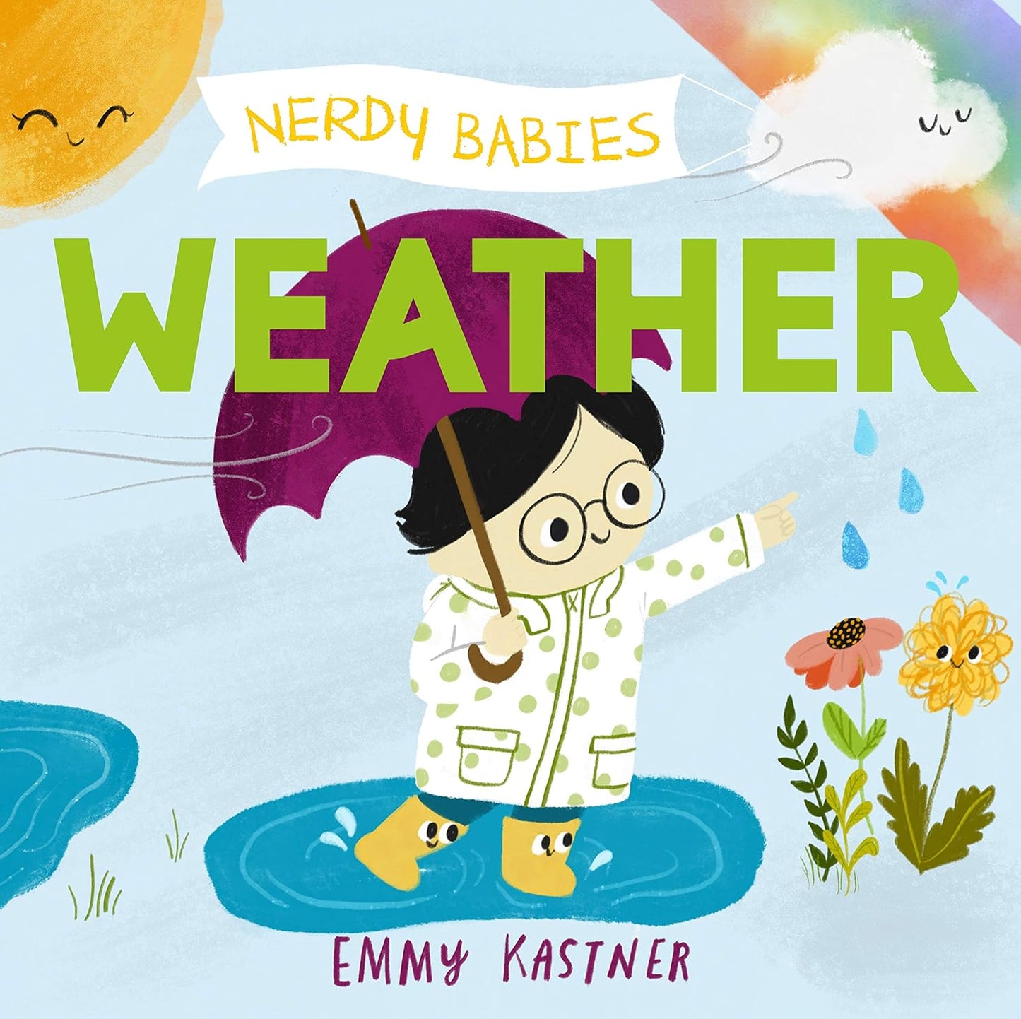 Nerdy Babies: Weather - Board Book