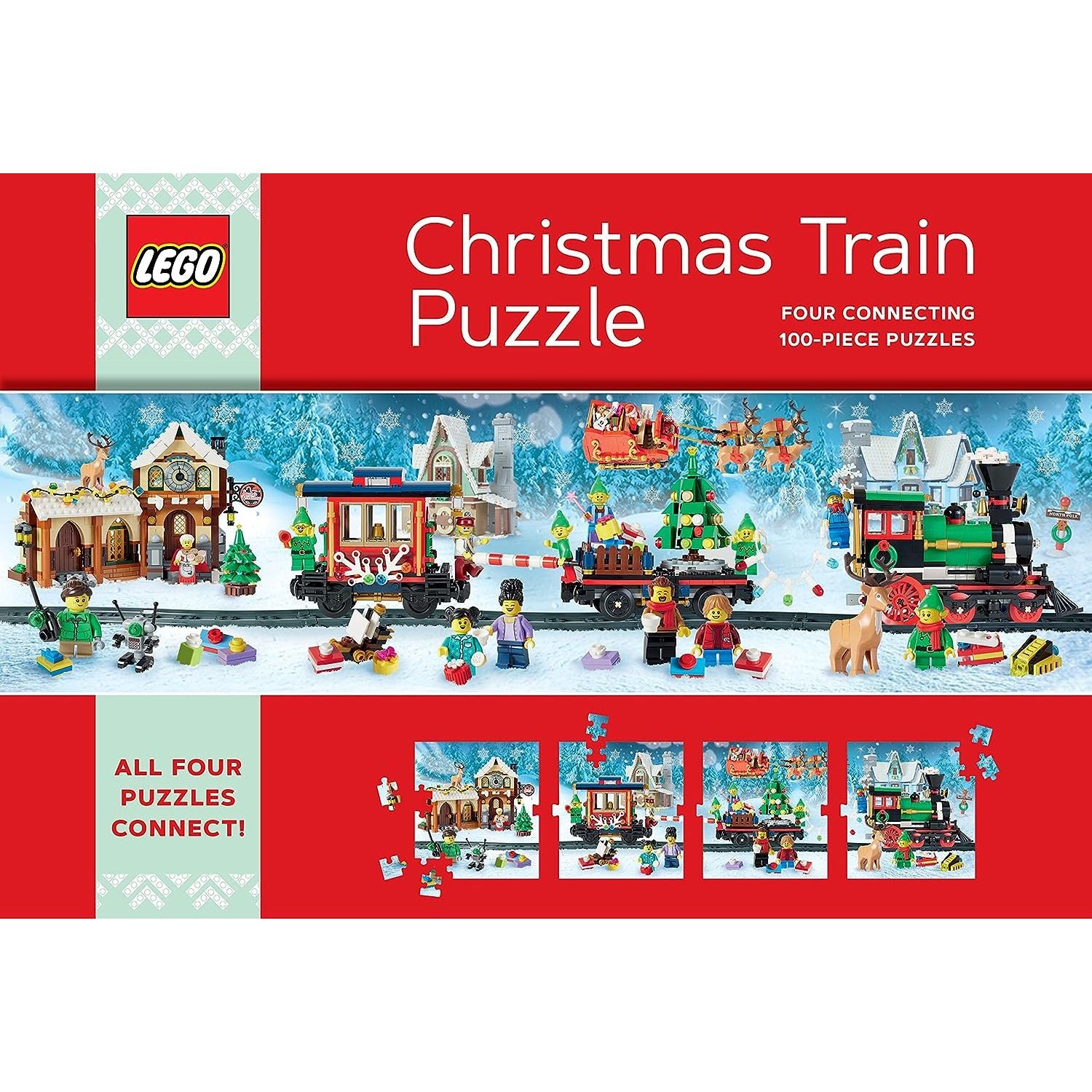 Lego Christmas Train Puzzle Cherry Tree Lane Toys