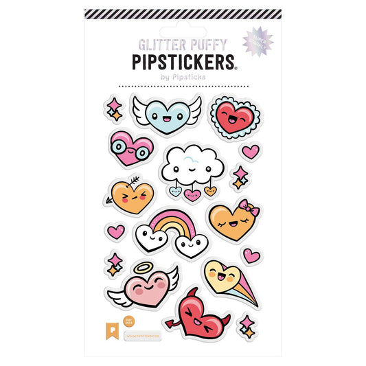 Puffy Hearty Party Stickers