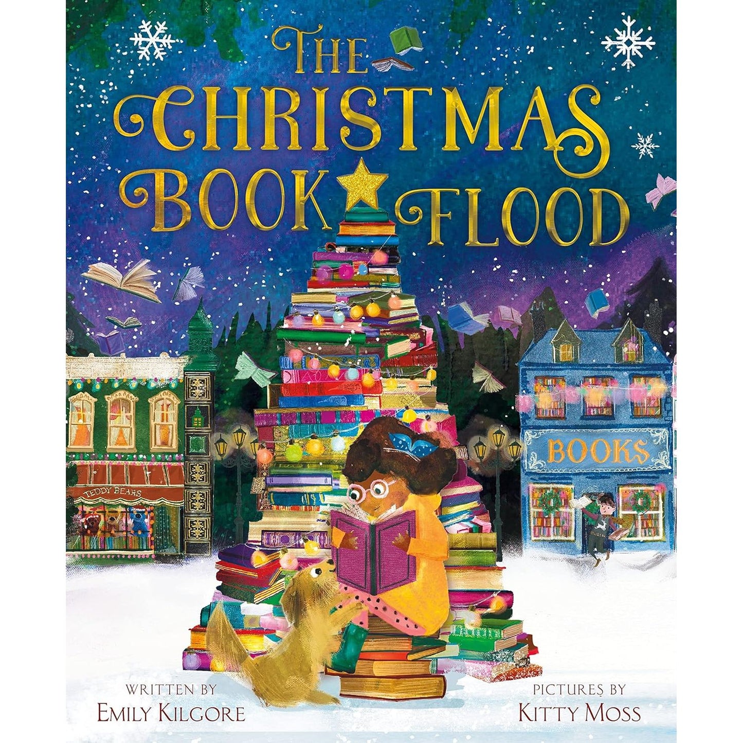 The Christmas Book Flood - Hardcover Picture Book