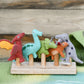 Felt Finger Puppets Set - Dinosaurs