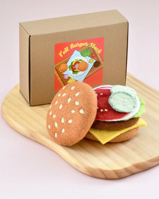 Felt Food Play Set - Burger Stack