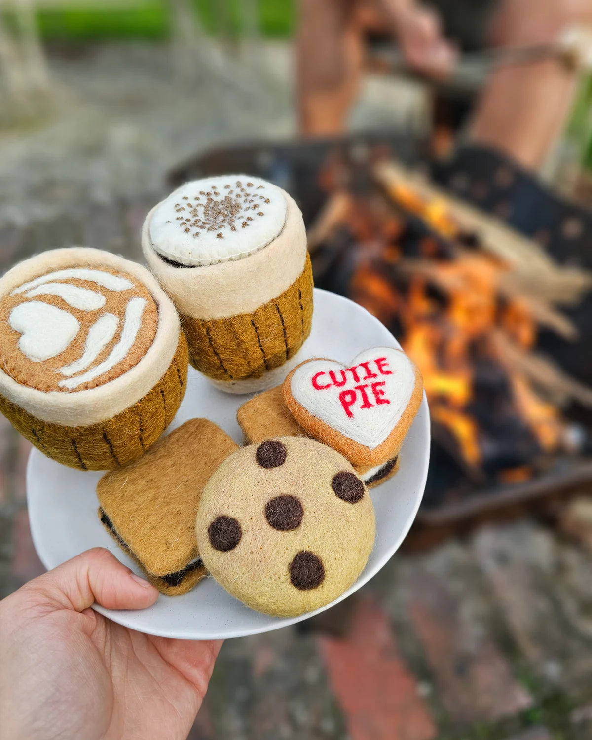 Felt Food Play Set - Coffee Cup with Toppings