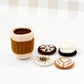 Felt Food Play Set - Coffee Cup with Toppings