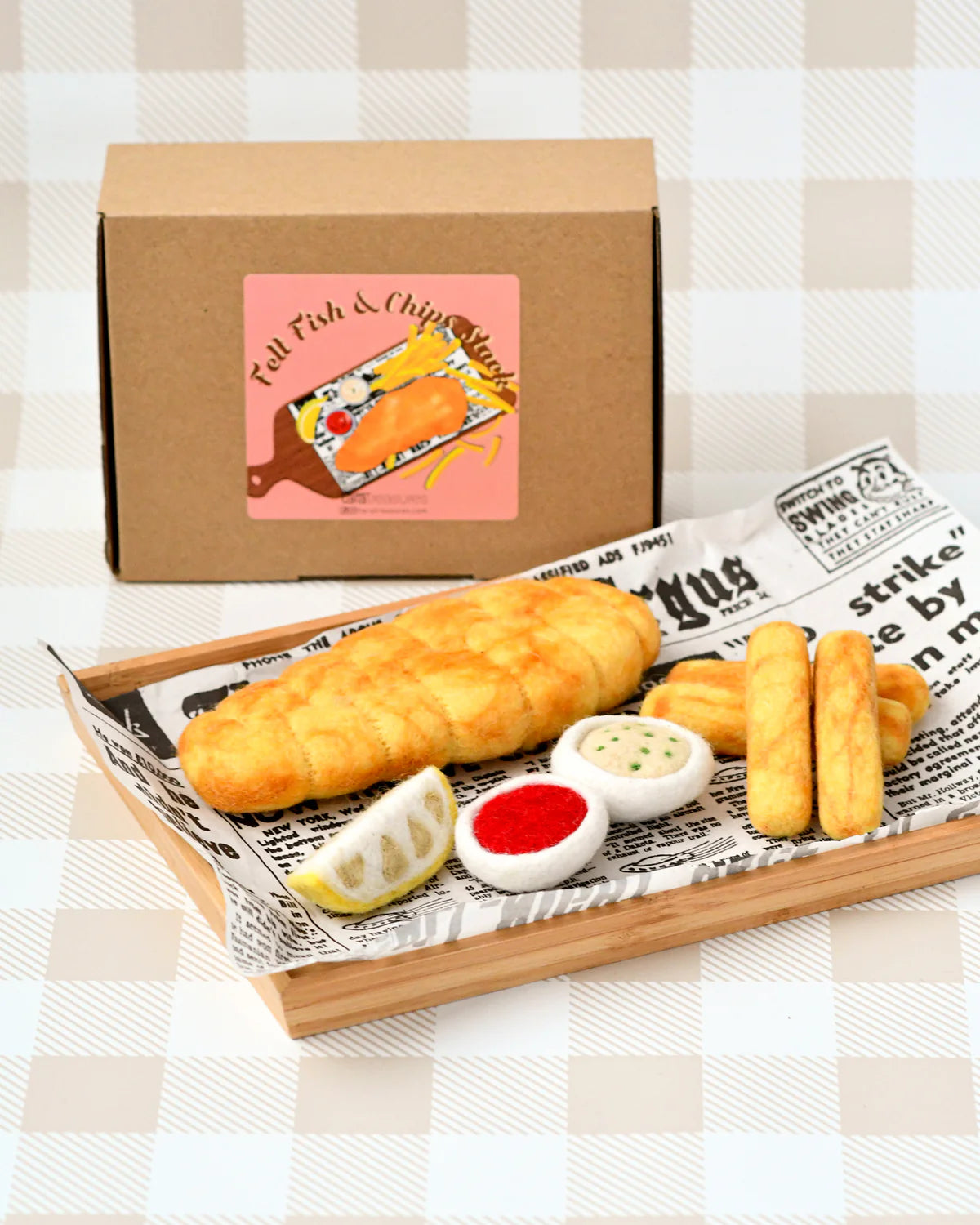 Felt Food Play Set - Fish & Chips