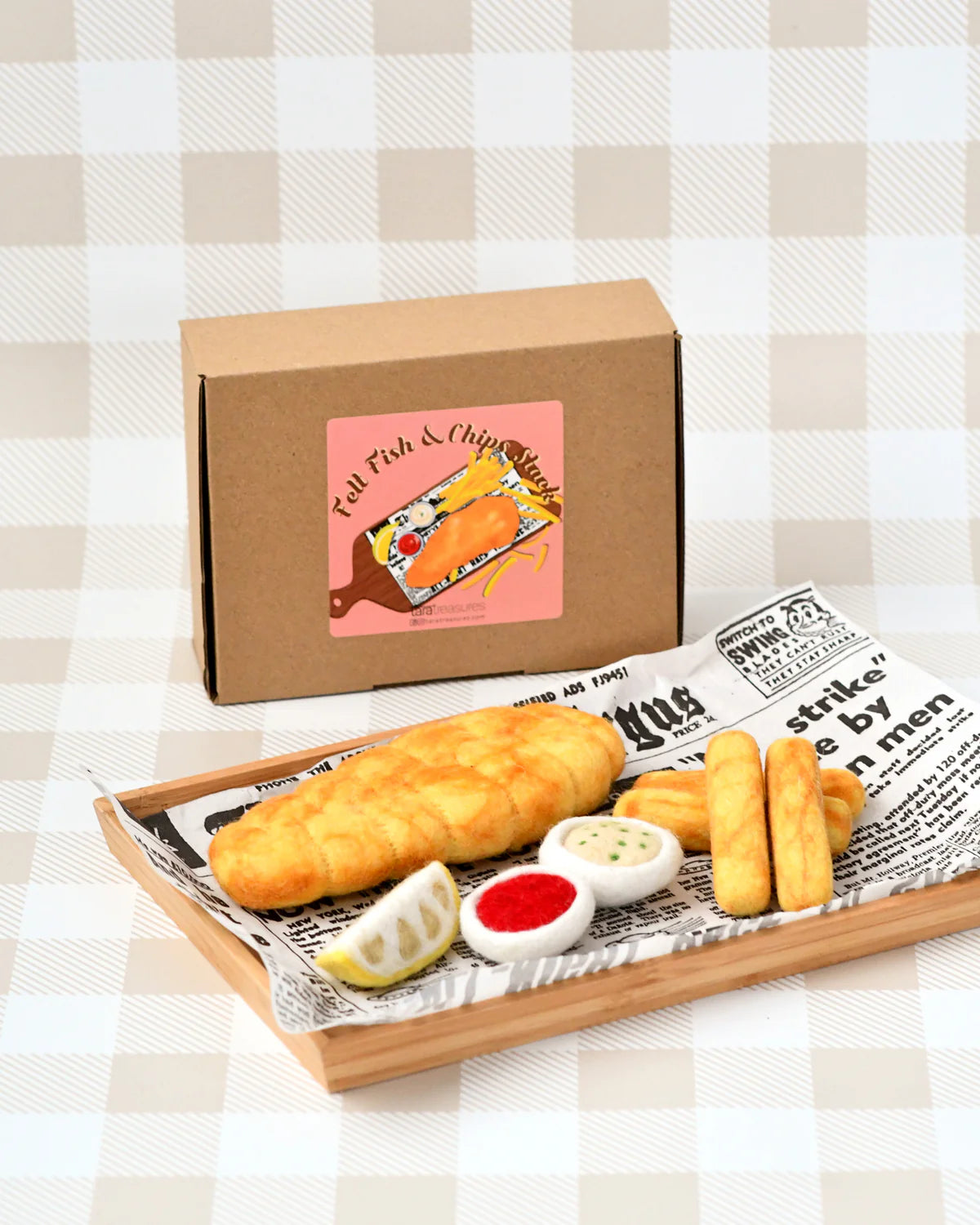 Felt Food Play Set - Fish & Chips