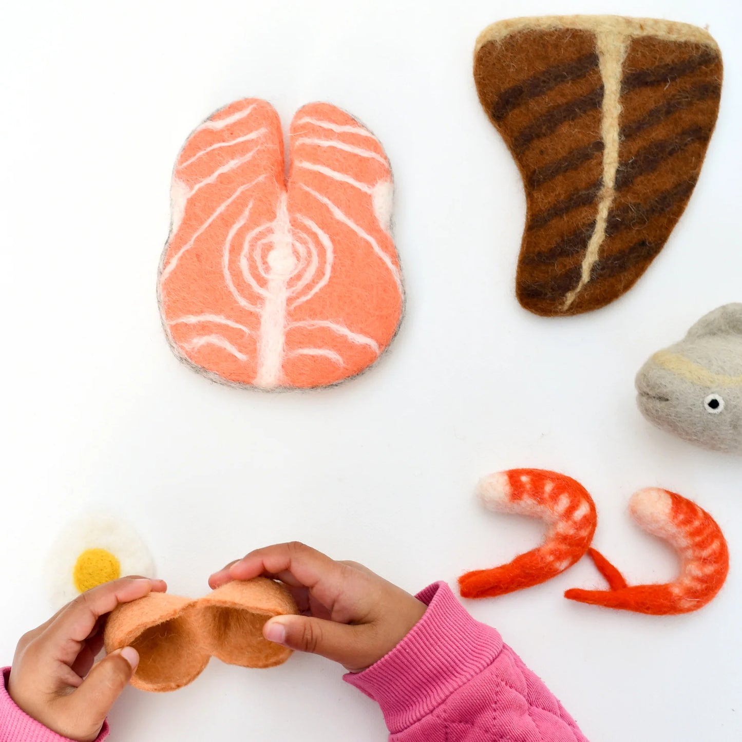 Felt Food Groups Play Set - Protein