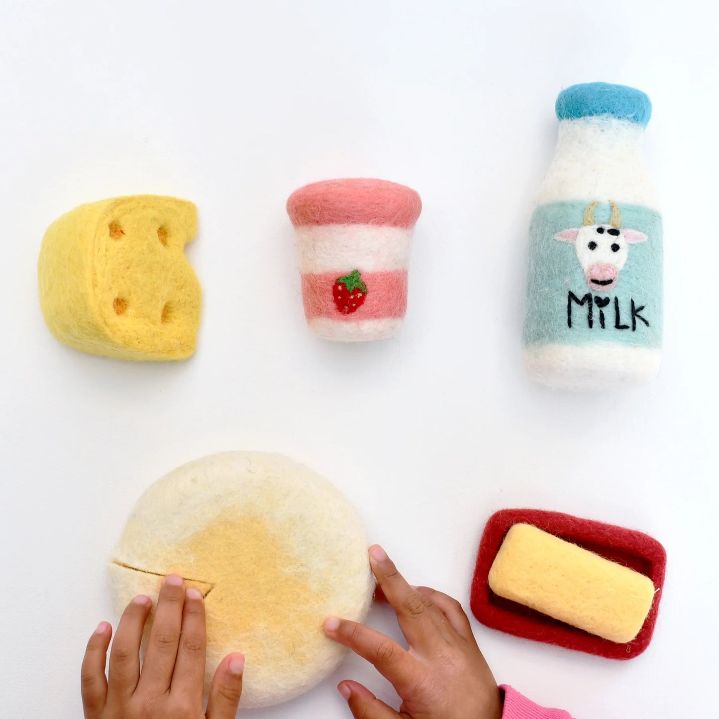 Felt Food Groups Play Set - Dairy