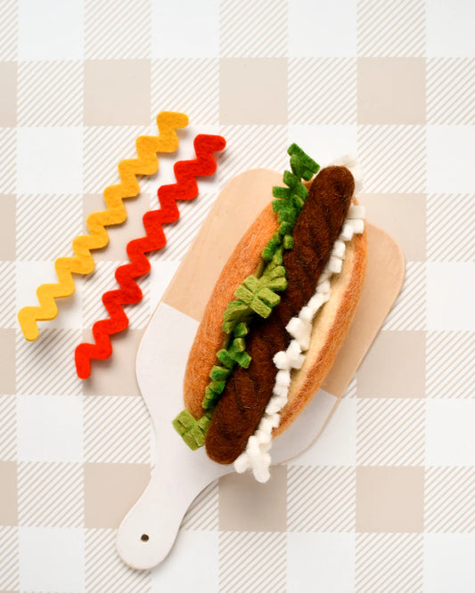 Felt Food Play Set - Hot Dog